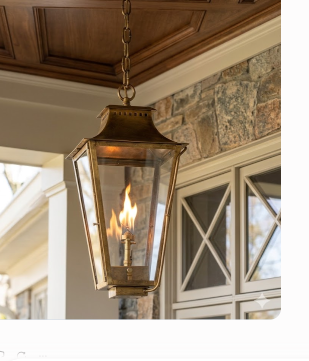 St. James Wood Dale Copper Lantern & Pendant Light With Top Curl