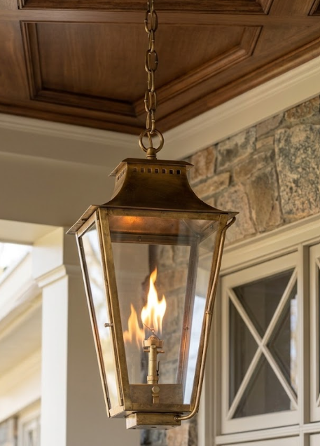 St. James Wood Dale Copper Lantern & Pendant Light With Top Curl