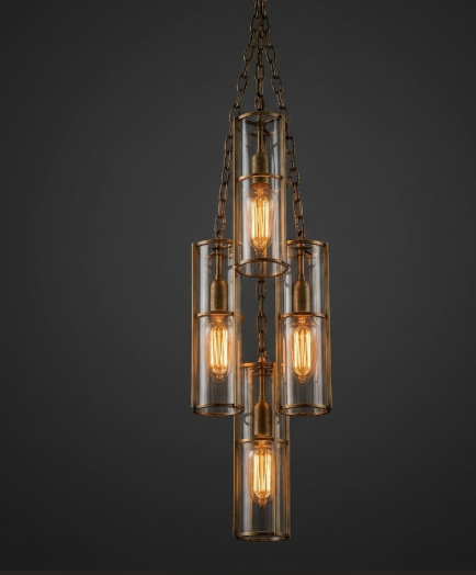 The Leonardo Steel Lantern Pendant Light Custom Design