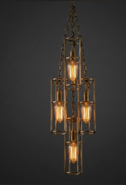 The Leonardo Steel Lantern Pendant Light Custom Design