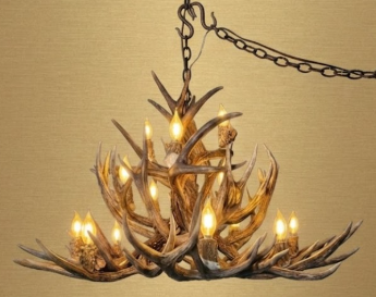 The Open Range Mule Deer Antler Chandelier