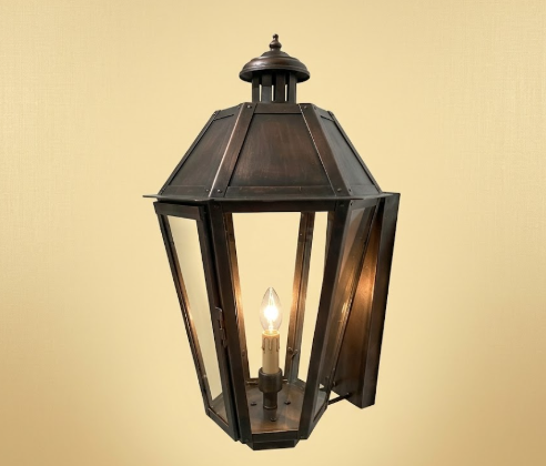 The Long Beach Copper Lantern Pendant Light