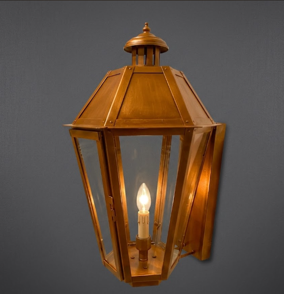 The Long Beach Copper Lantern Pendant Light
