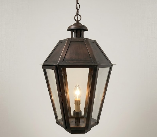 The Long Beach Copper Lantern Pendant Light