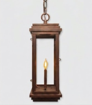 The Contemporary Copper Lantern Pendant Light