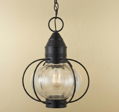 The Cape Cod Copper Lantern & Pendant Light — Onion Globe, Coastal Nautical Design, Handmade in USA