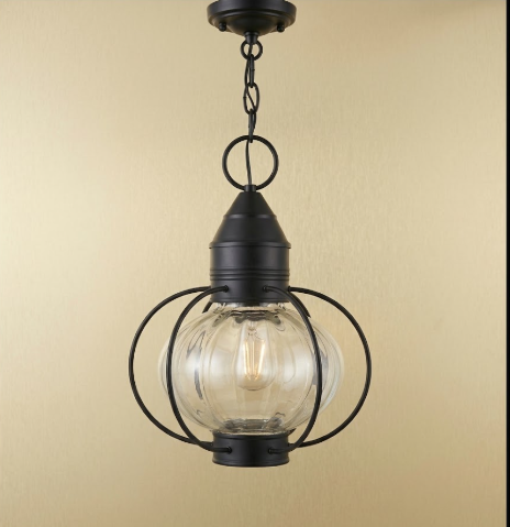 The Cape Cod Copper Lantern & Pendant Light — Onion Globe, Coastal Nautical Design, Handmade in USA