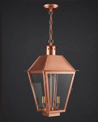 The St. Charles Copper Lantern Pendant Light