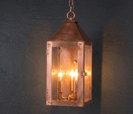 The Huron Copper Lantern Pendant LIght