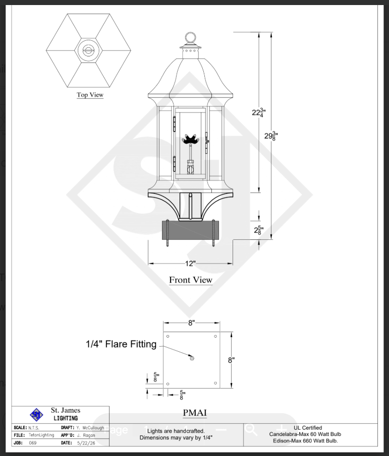 Quote #5836 on 5/26 cost- $655 + $70 pier mount adaper = $725