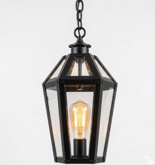 The Trinidad Bay Coastal Copper Lantern Pendant LIght
