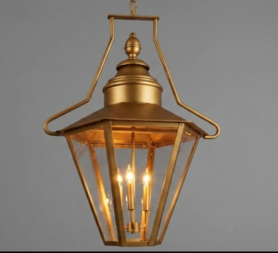 The Malaya Copper Lantern Kitchen Island Pendant Light Custom Design