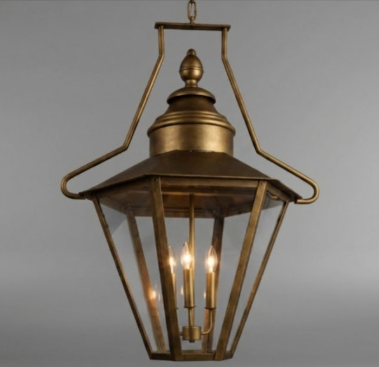 The Malaya Copper Lantern Kitchen Island Pendant Light Custom Design