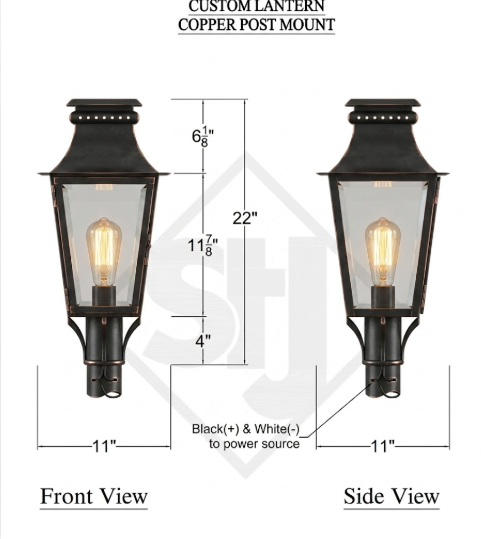 The Gallipoli Outdoor Copper Lantern Pendant Light