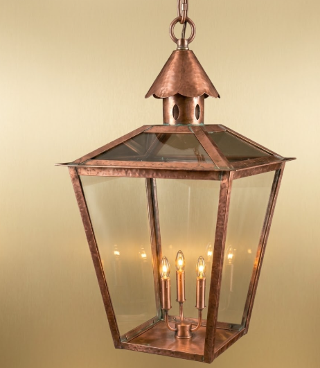 The Volturno Copper Lantern Pendant Light Custom Design