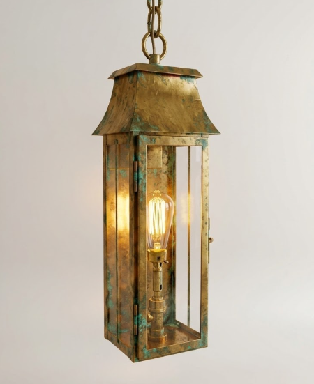 The AL BAR Copper Lantern Kitchen Island Pendant Light Custom Design
