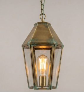 The Trinidad Bay Coastal Copper Lantern Pendant LIght