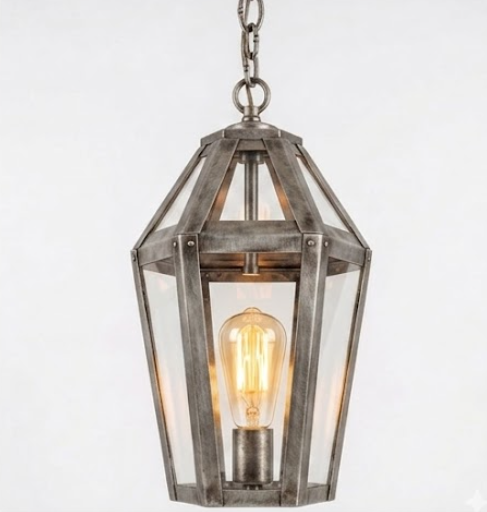 The Trinidad Bay Coastal Copper Lantern Pendant LIght