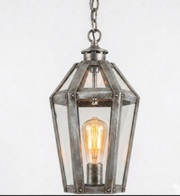 The Trinidad Bay Coastal Copper Lantern Pendant LIght