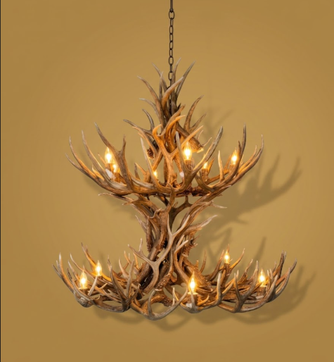 The Galloway Deer Antler Chandelier
