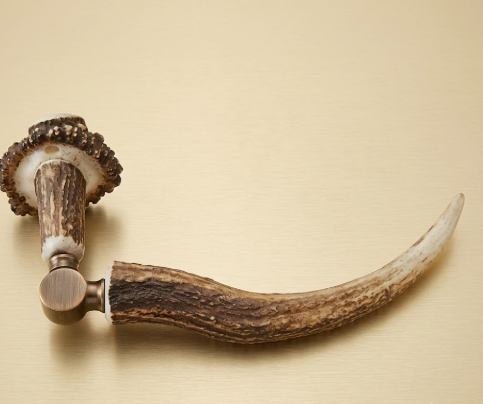 Real Elk Antler Hat Rack, Coat Hook & Toilet Paper Holder — Multi-Use Rustic Decor, Handmade in USA