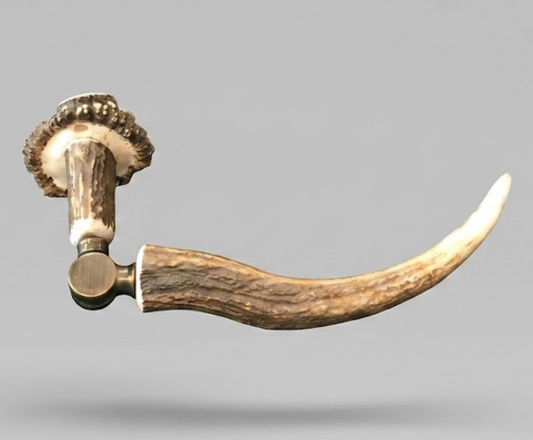 Real Elk Antler Hat Rack, Coat Hook & Toilet Paper Holder — Multi-Use Rustic Decor, Handmade in USA