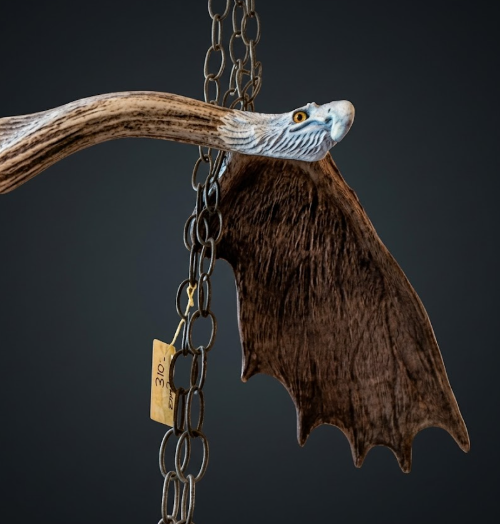 Beautiful bald eagle antler carving