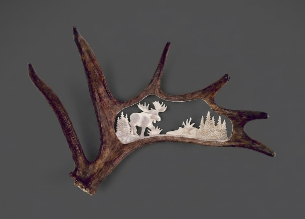 moose antler carving