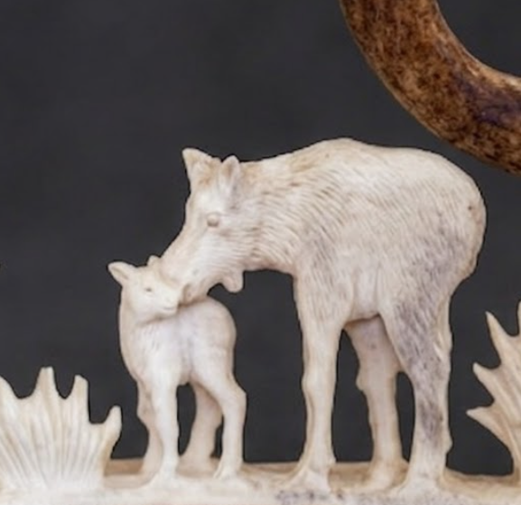 caribou antler carving