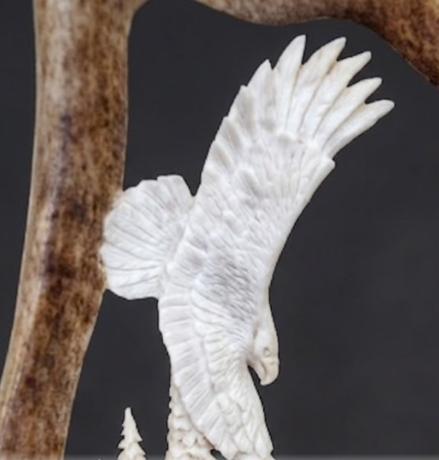 caribou antler carving