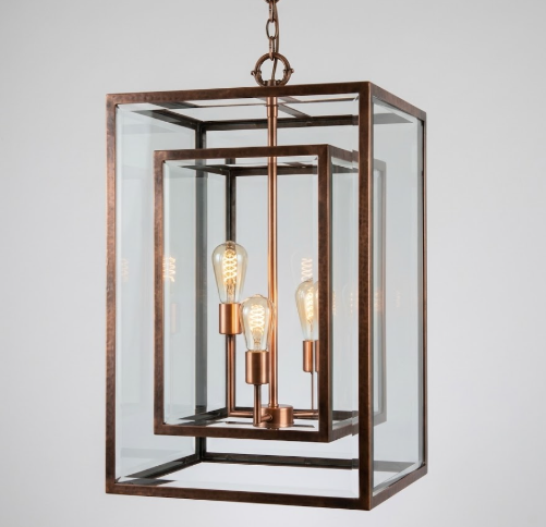 Custom Camden Copper Chandelier Kitchen Island Pendant