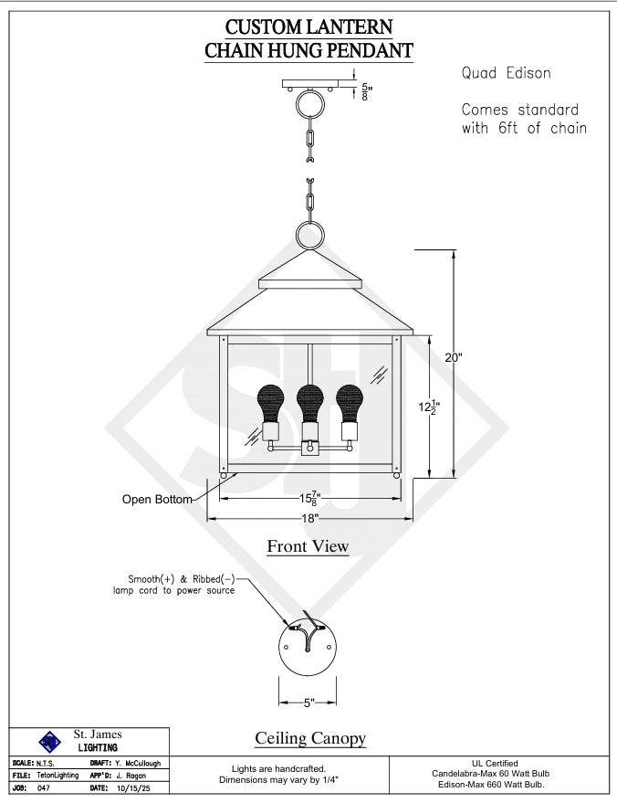 Our cost is $775 
Quote #5067 11/2025