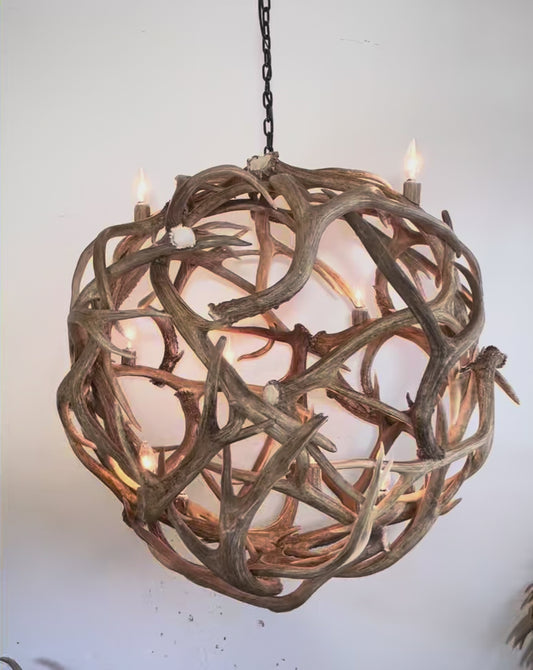 Buckingham Antler Orb Chandelier