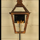 St. James Chesapeake Copper Lantern With Top Curl