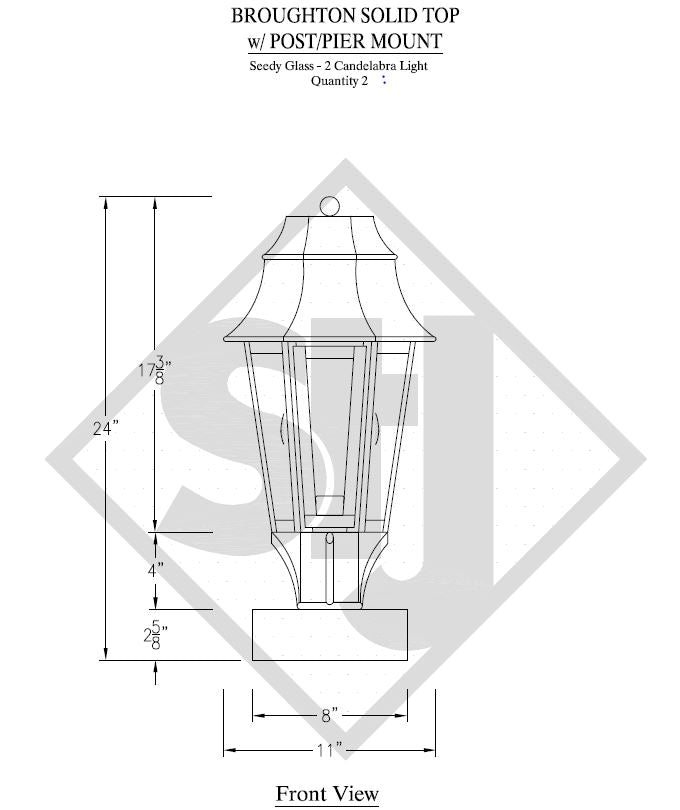 St. James Broughton Copper Lantern Custom Design