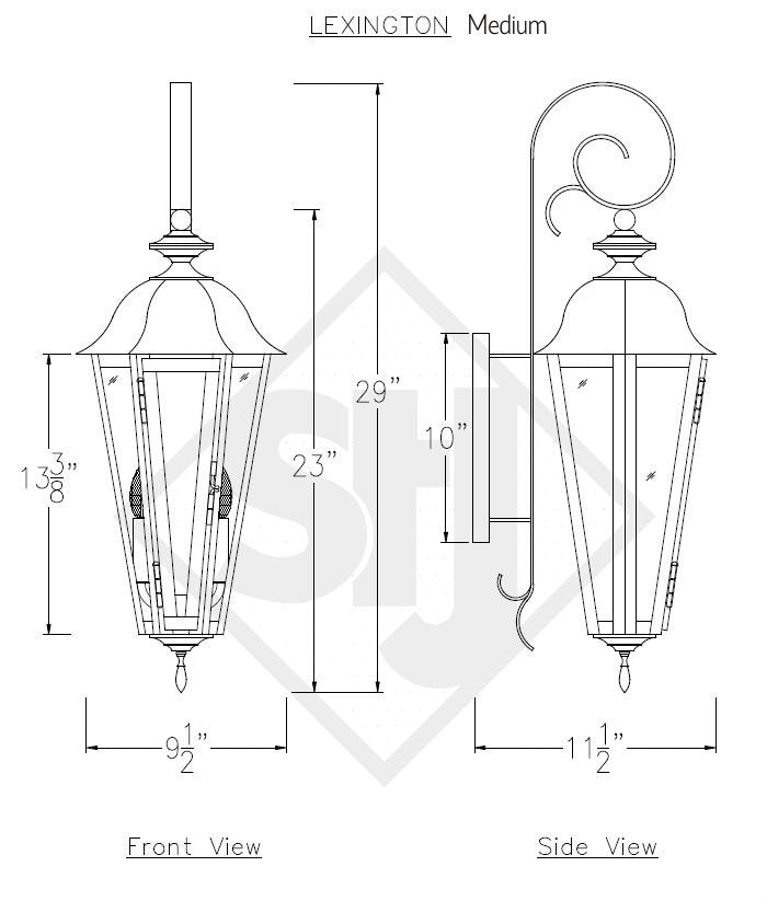 St. James Lexington Copper Lantern Custom Design