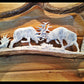 Fighting Elk Moose Antler Carving