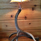 Mule Deer Antler Mantle Lamp w/ Rawhide Shade