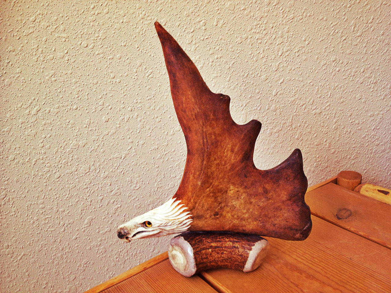 The Eagle Antler Carving