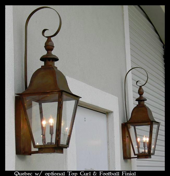 Quebec Lantern Pendant Rustic Outdoor Gas or Electric Copper Antique  Vintage Light Fixtures Individually Handcrafted for Excellence 