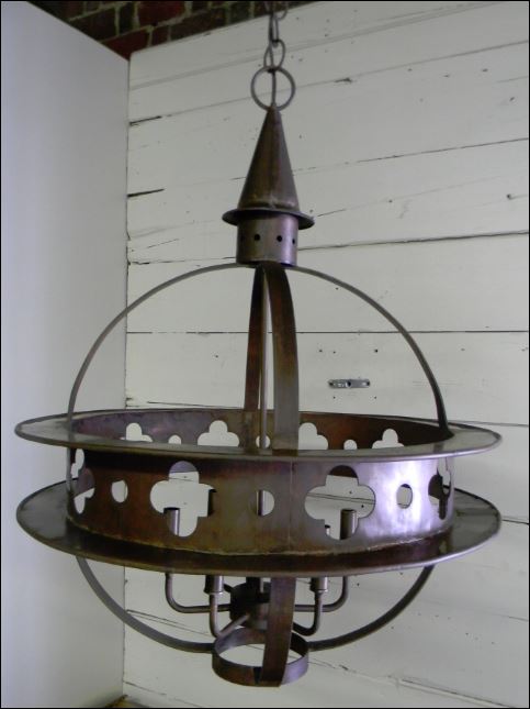 St. James Renaissance Medieval Copper Lantern Custom Design