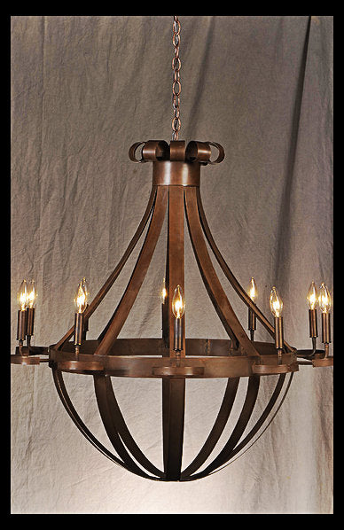 St. James Tear Drop Copper Chandelier