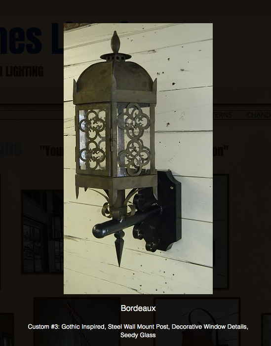 St. James Bordeaux Medieval Copper Lantern