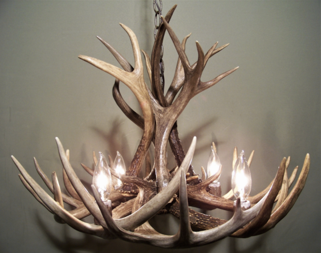 Wild Wild West Deer Antler Chandelier