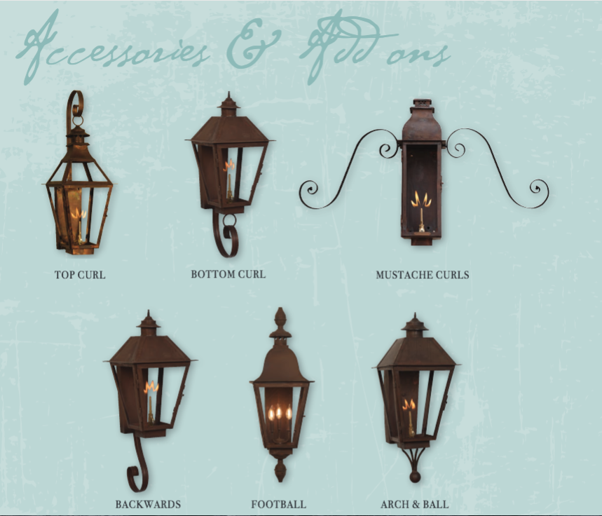 Add On Options For Lanterns (Lanterns Shown Are Not Included- Must Be Ordered Separately)