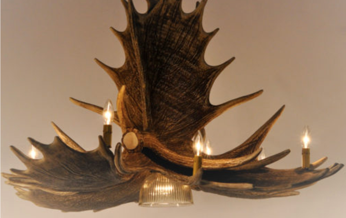 FAUX ANTLER CHANDELIER