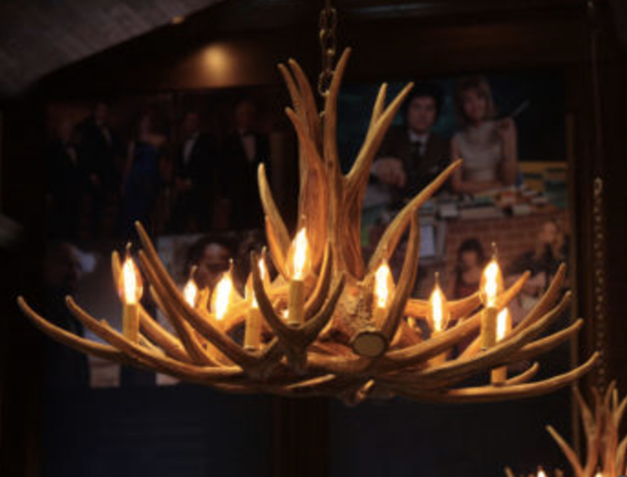 Owyhee Faux Deer Antler Chandelier, 36"W x 20"T