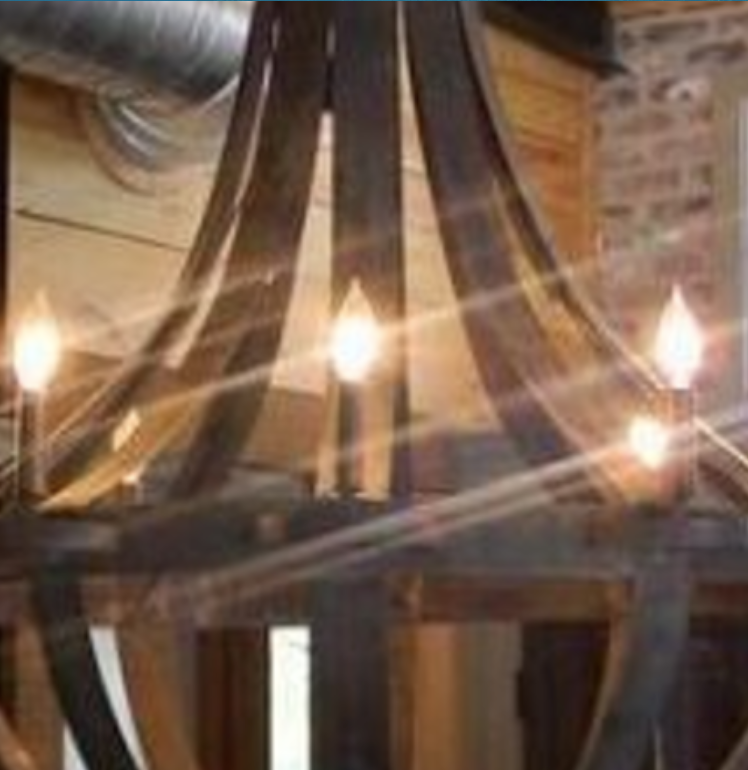 St. James Tear Drop Copper Chandelier