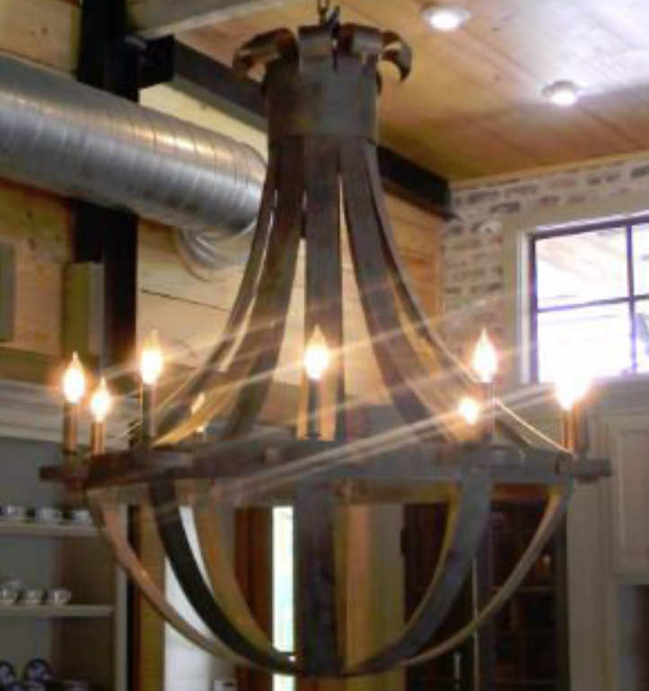 St. James Tear Drop Copper Chandelier