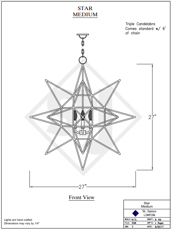 St. James Star Pendant